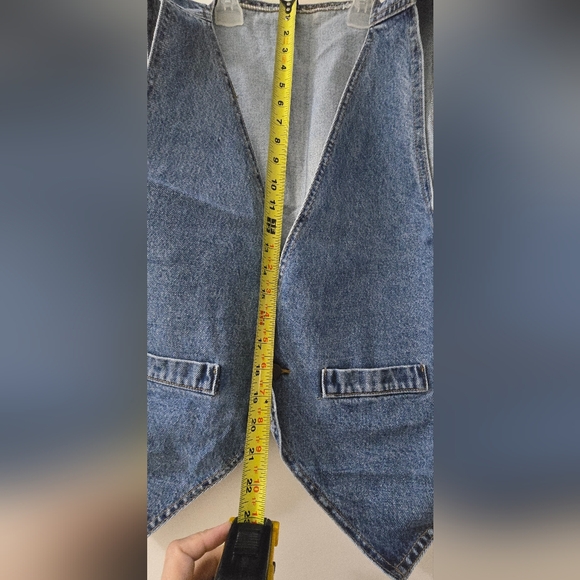 Jeans vest new blue denim color - Picture 3 of 6
